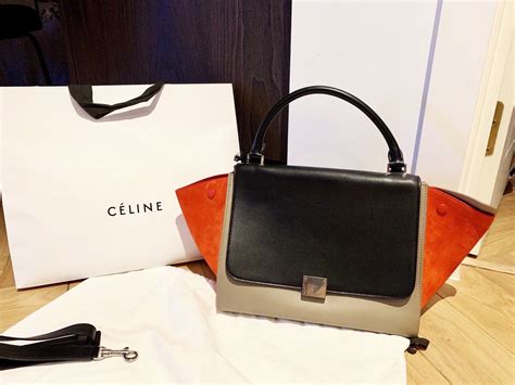 celine trapeze bag orange